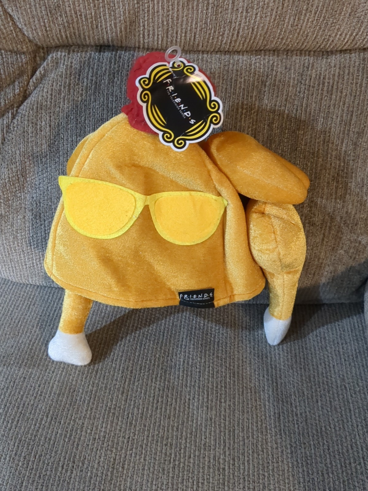 Friends TV Show Turkey Hat with Sunglasses Fabric Monica Thanksgiving NEW NWT