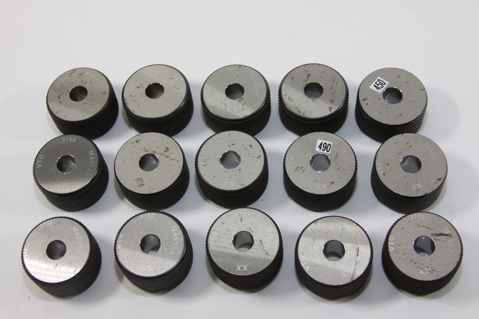 VERMONT GAGE MASTER RING GAGE STEEL XX .3740-.3755 PN 231105310