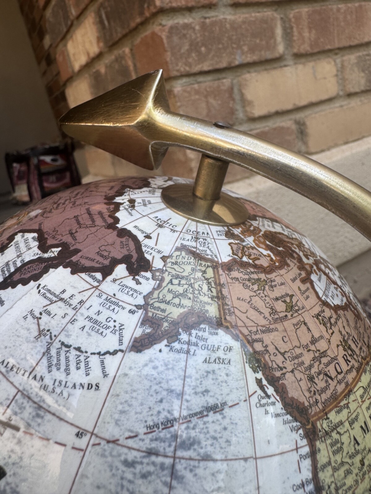 THREE HANDS Corp. Decorative Globe "Explore Dream Discover' 17"