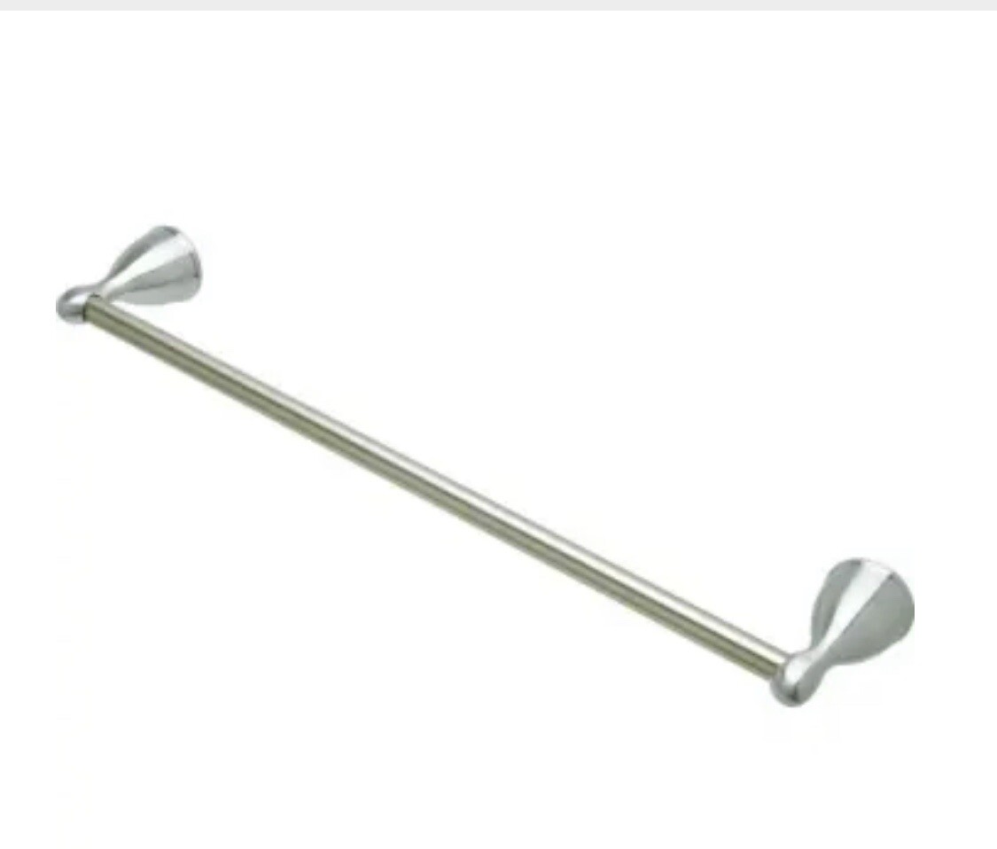 New Seasons 18" Towel Bar Brushed Nickel 818245 Bathroom Hardware Included