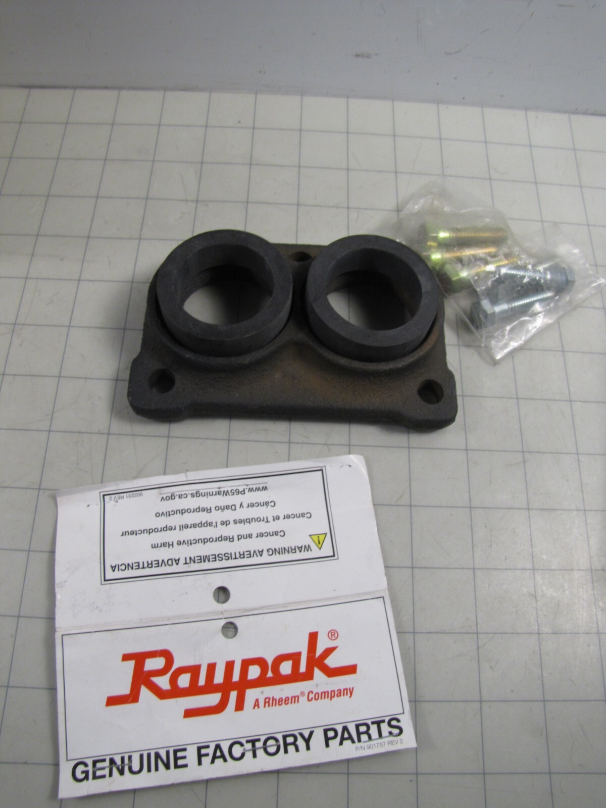 Raypak 002432F Inlet / Outlet Heater Flange Kit 1.5" NEW