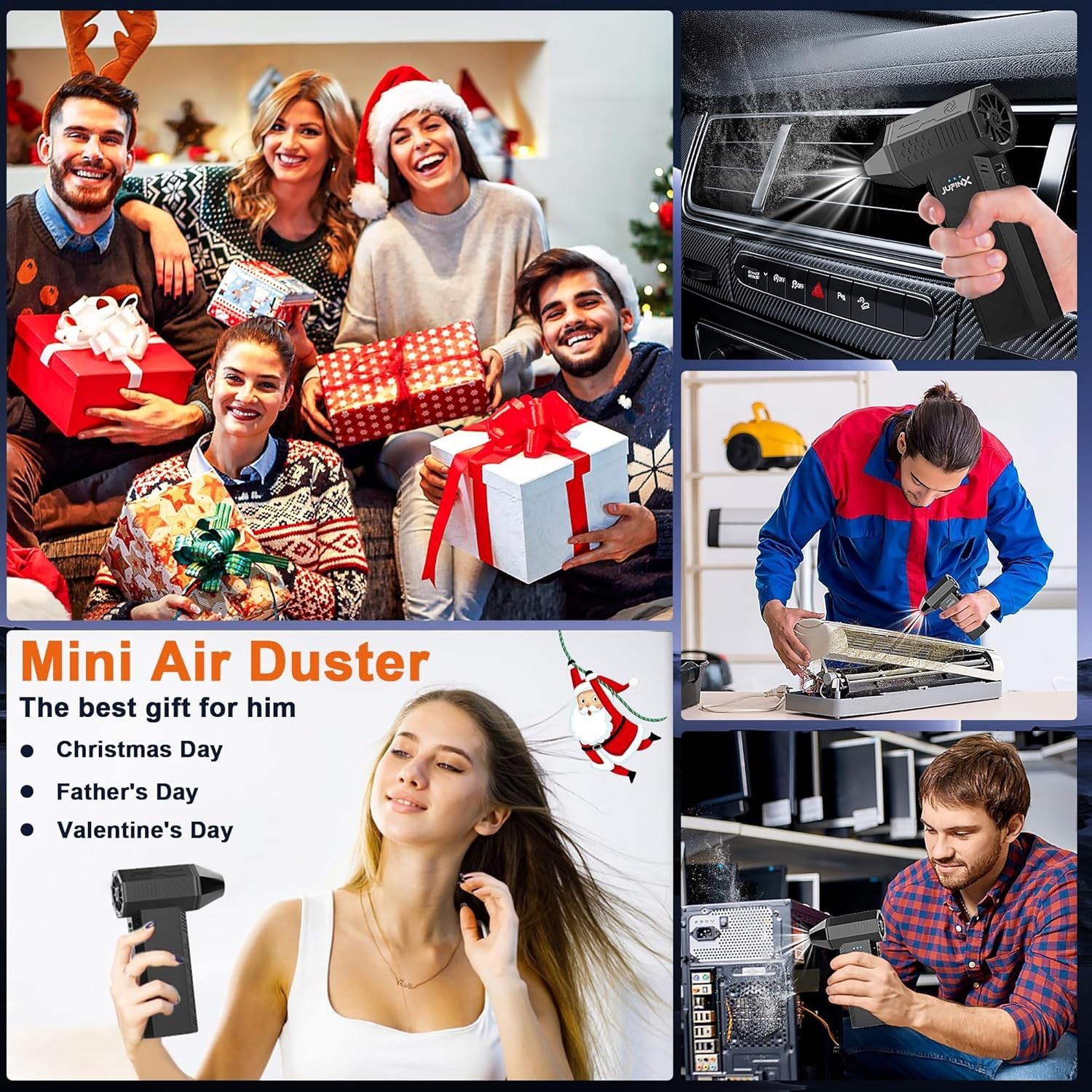 Rechargeable Air Duster - Brushless Motor, 10W Fast Charge