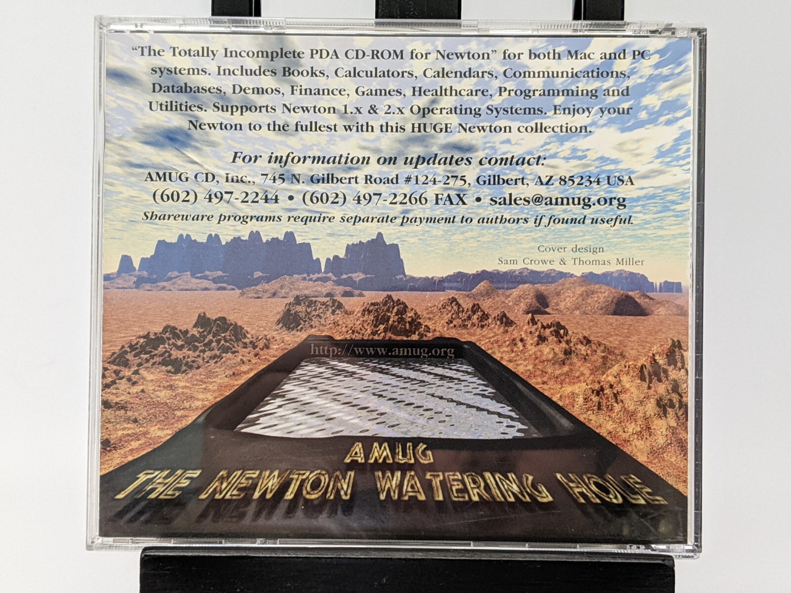 Totally For Newton 10 AMUG CD: Vintage Software Apps Collection Mac & PC 1998