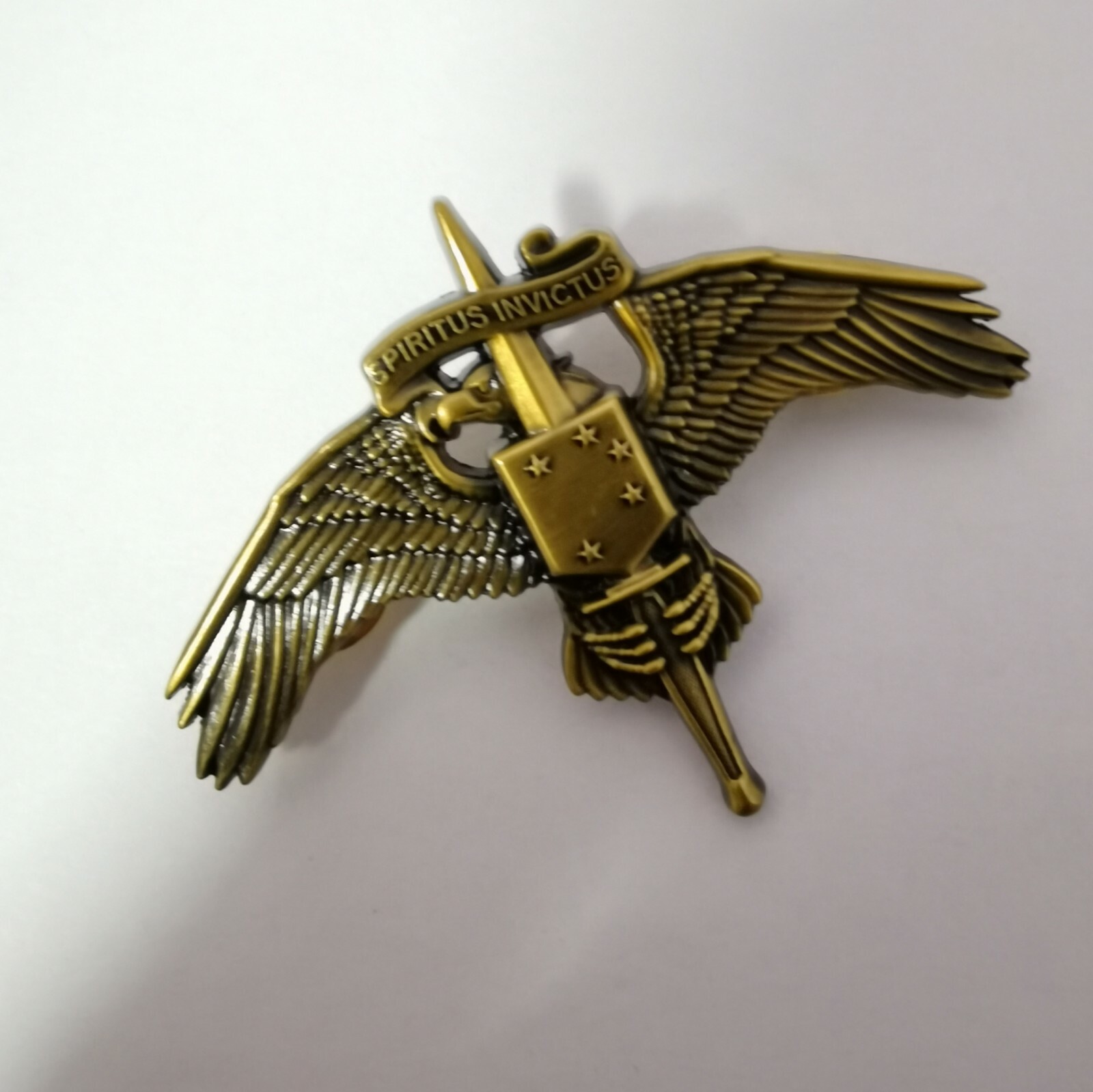 US Usmc Marsoc Wings Badge Pin Marine Raider Insignia Spiritus Invictus
