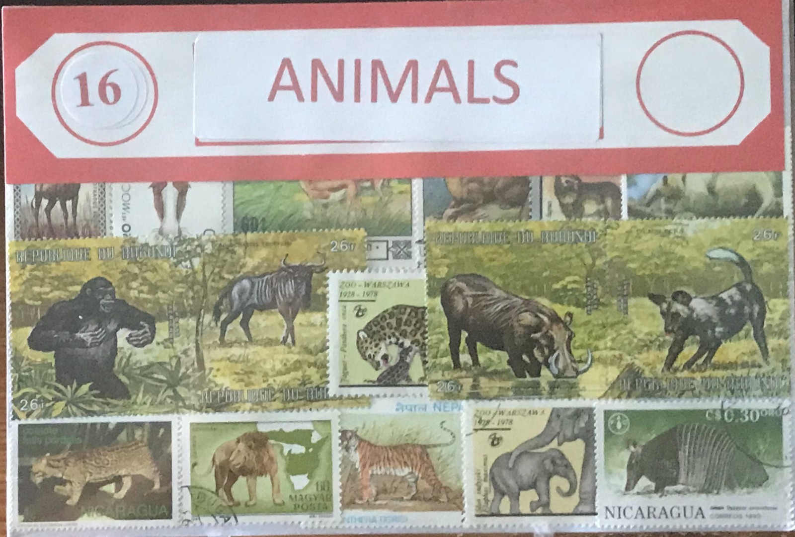 Stamp Packet - Animals