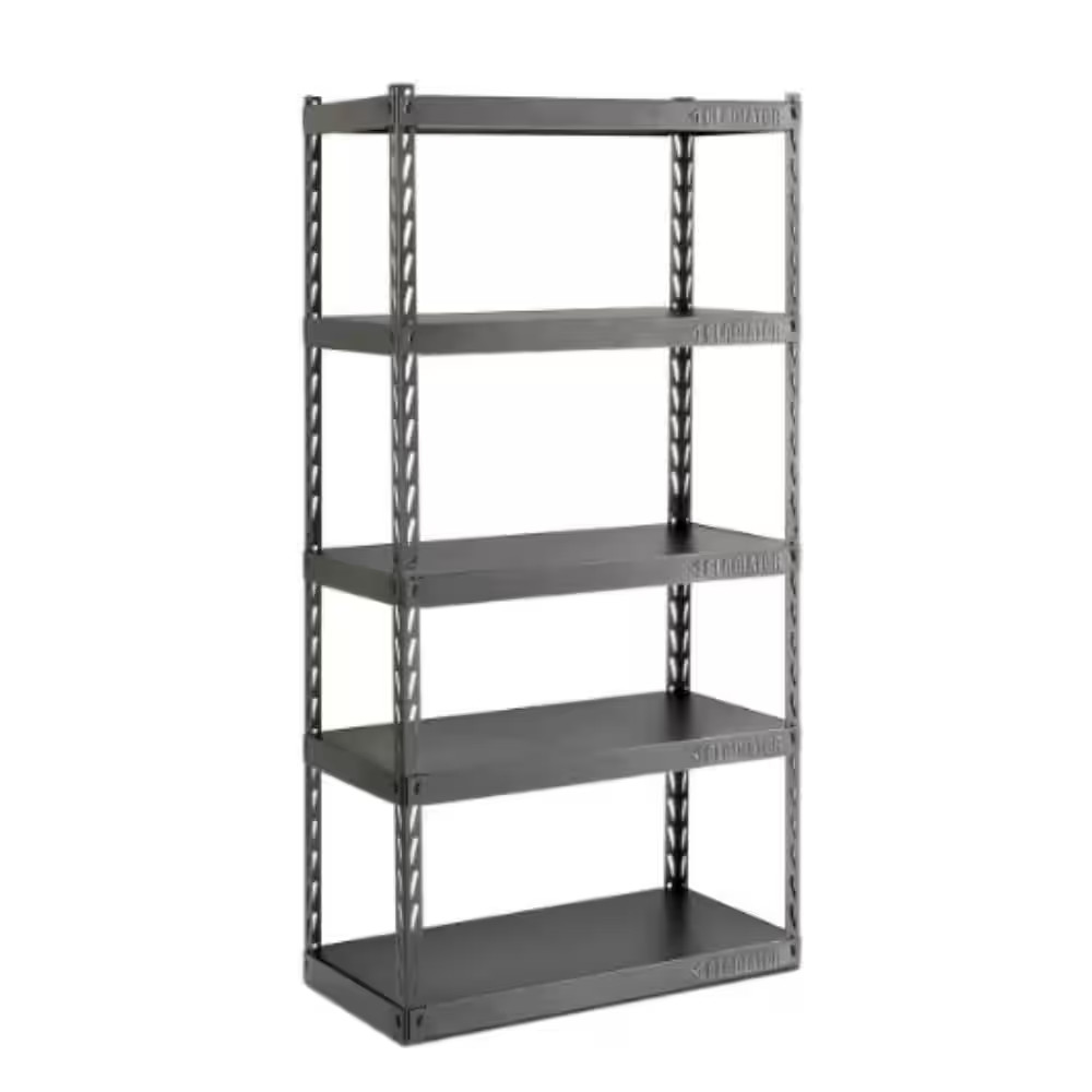 5-Tier Steel Garage Storage Shelving Unit with EZ Connect (36 In. W X 72 In. H X