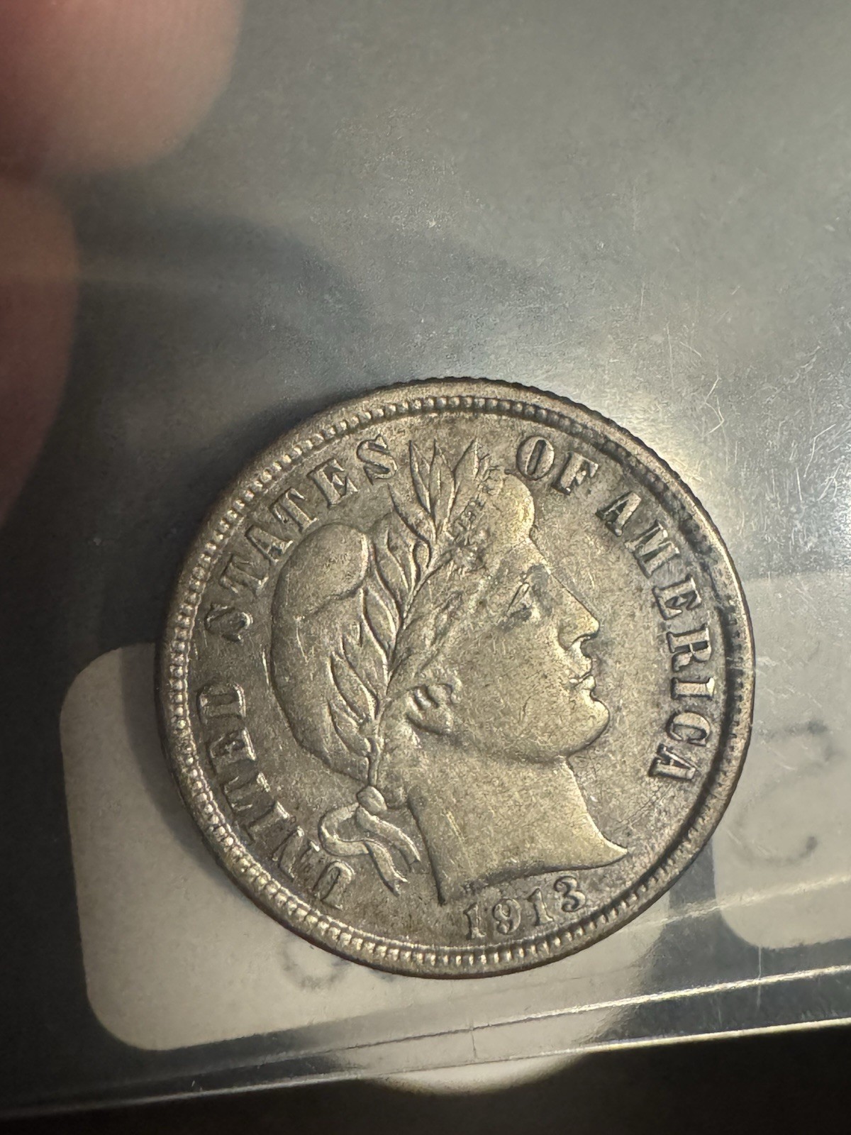 1913 Barber Dime AU Details With Great Eye Appeal
