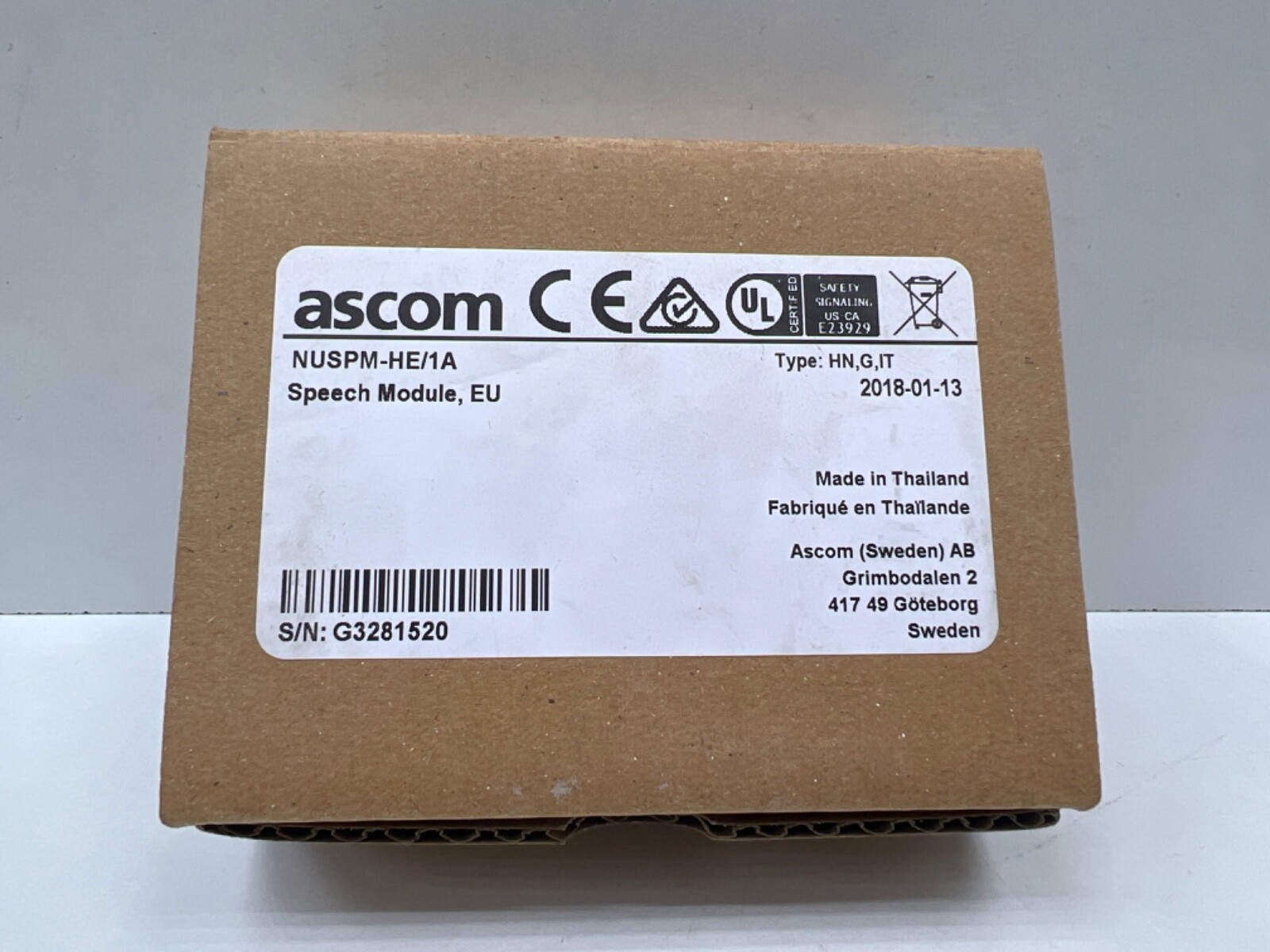 ASCOM NUSPM-HE/1A Speech Module ,EU