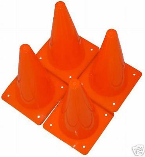 4 NEW HORSE TRAINING AID 12" 12 INCH CONES EQUESTRIAN