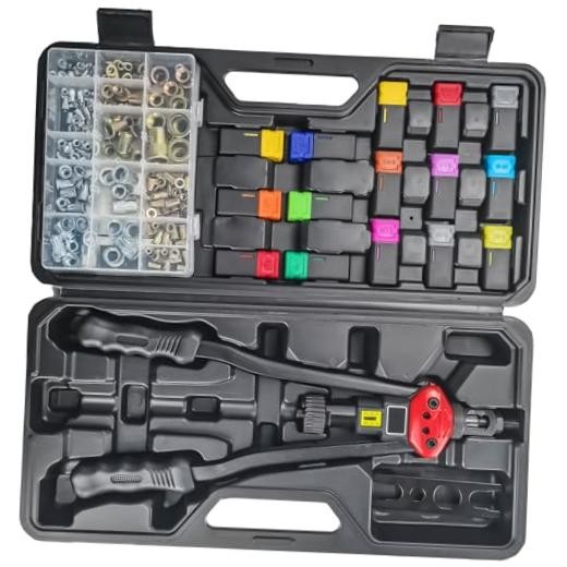 Professional 16" Rivet Nut Tool Kit - Lever-Style Rivnut Tool with Visual