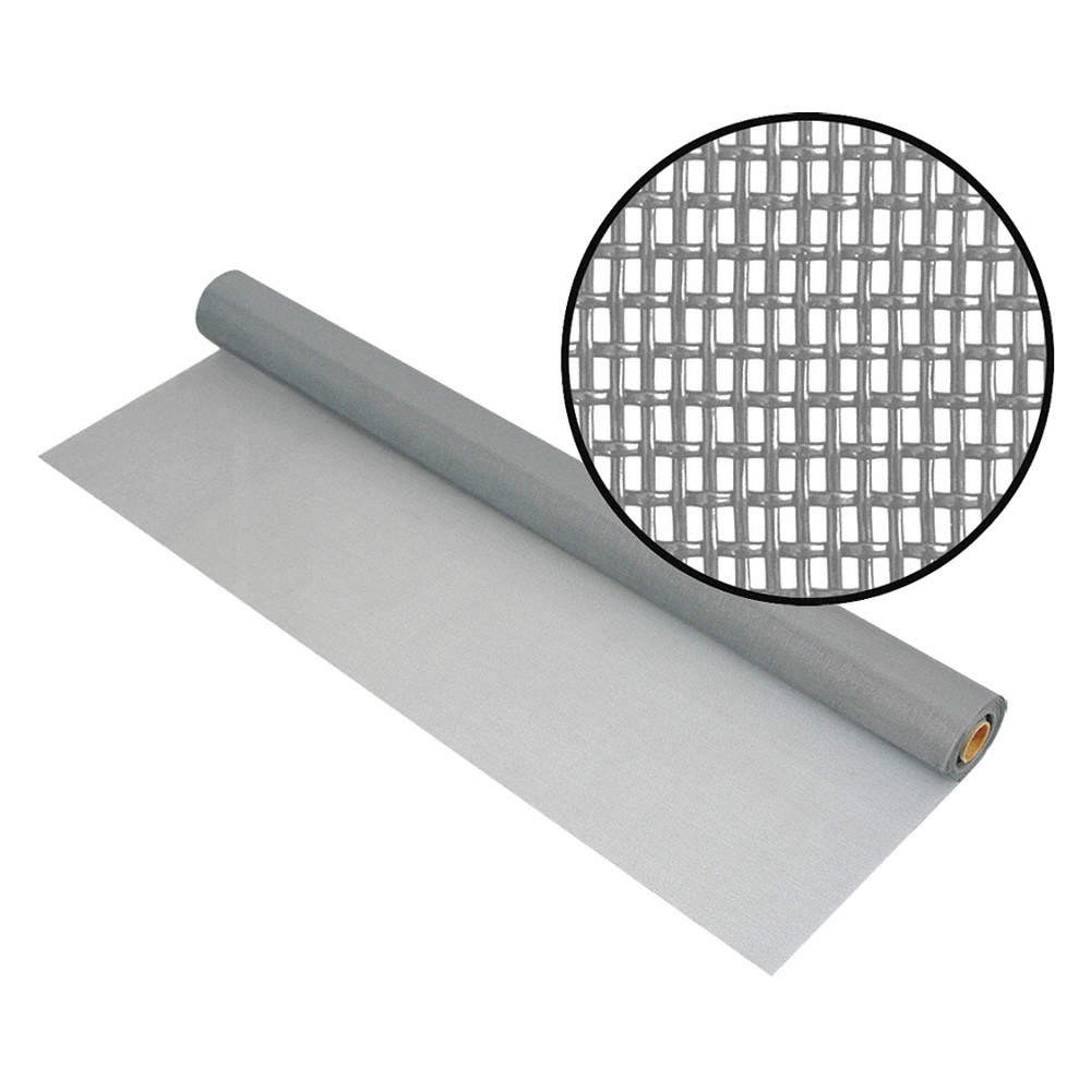 PETSCREEN 3004111 Screen, Roll, 50 ft L, 4 ft W, Gray 448R29