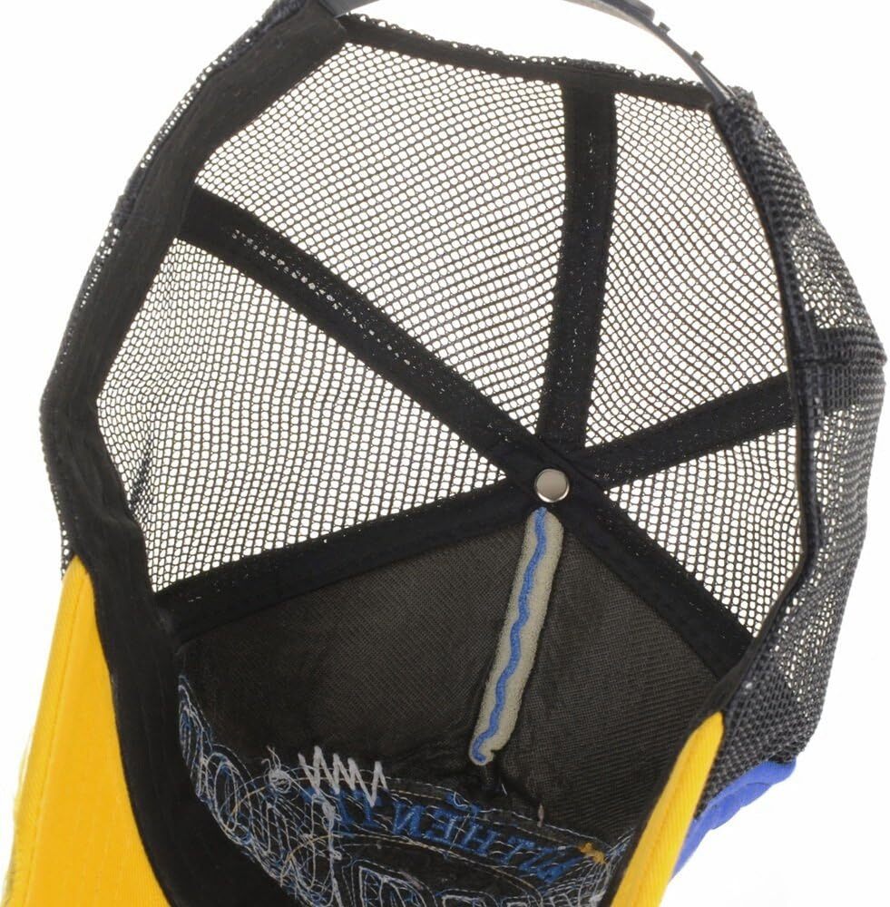 WITHMOONS Meshed Baseball Cap Distressed Trucker Hat Star One Size, Blue