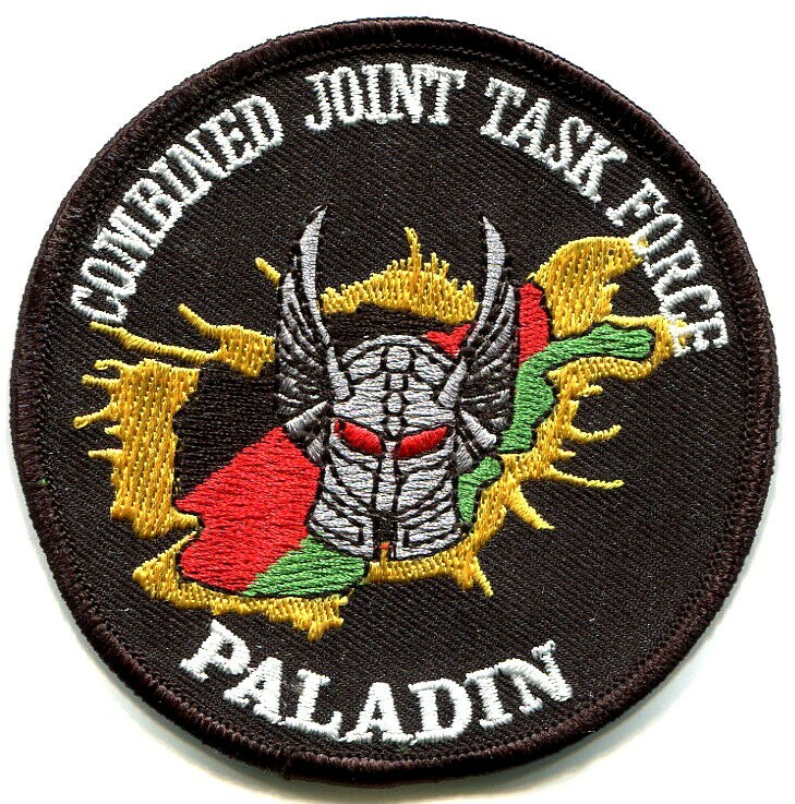 KANDAHAR AFGHANISTAN JSOC COMBINED JOINT TASK FORCE JTF velkrö INSIGNIA: PALADIN