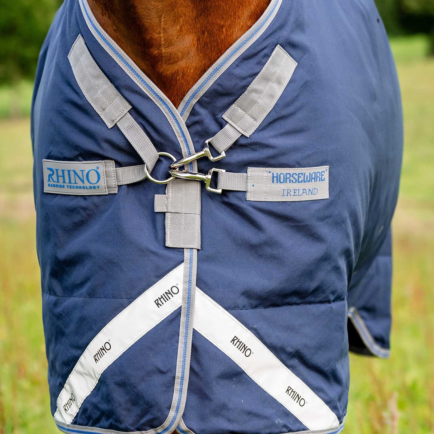 Rhino Original Turnout Sheet, Navy/Titanium Grey, 84"