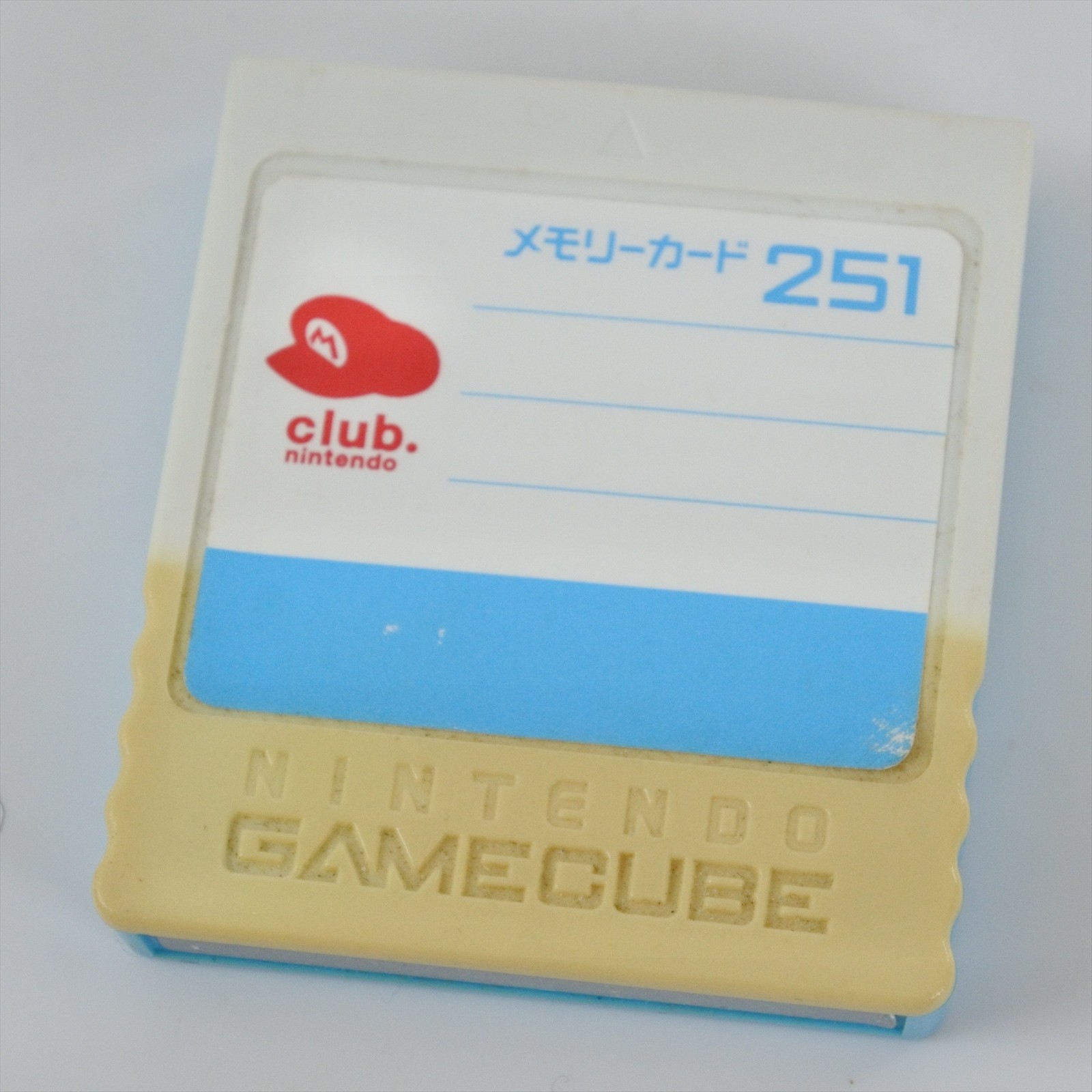 Gamecube MEMORY CARD 251 Club Nintendo DOL-014 Official d331