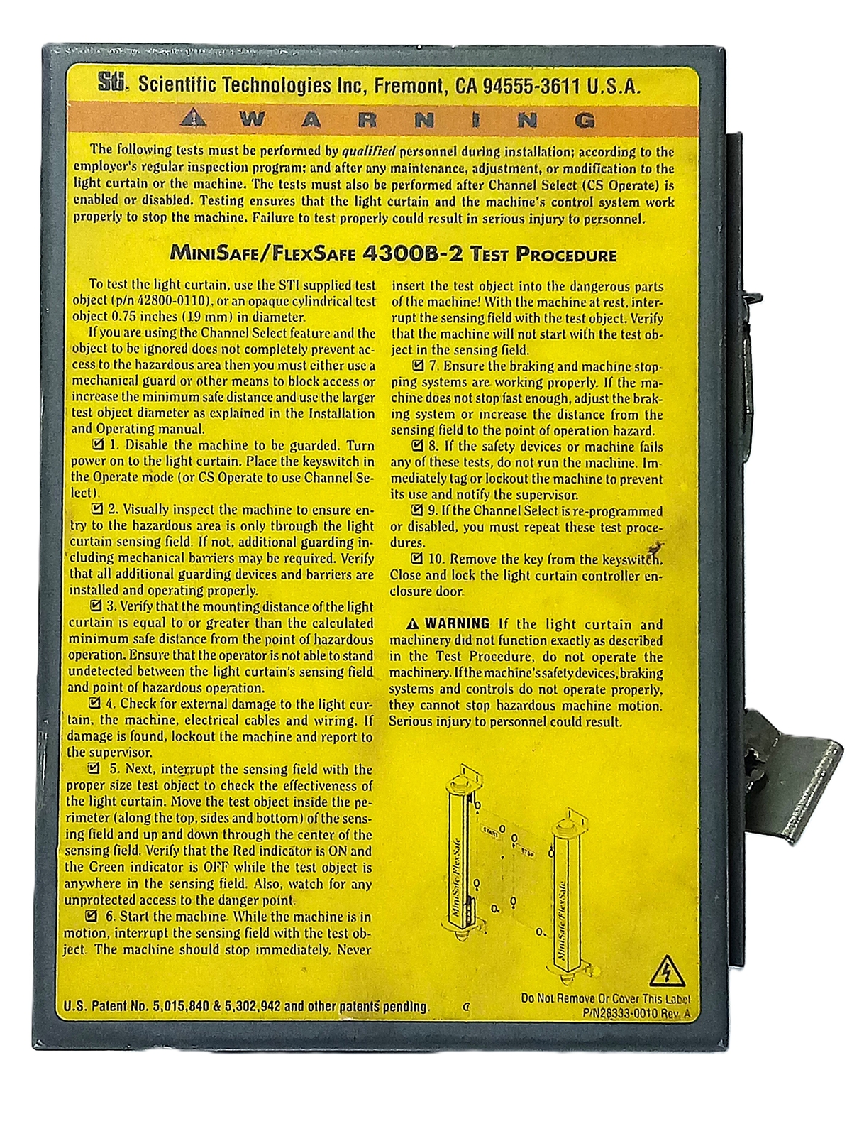 Omron STI  4300B-2 MiniSafe FlexSafe Light Curtain Controller