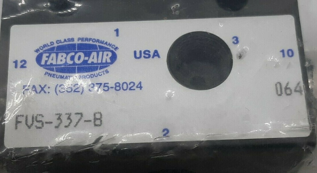 Fabco-Air FVS-337-B Valve