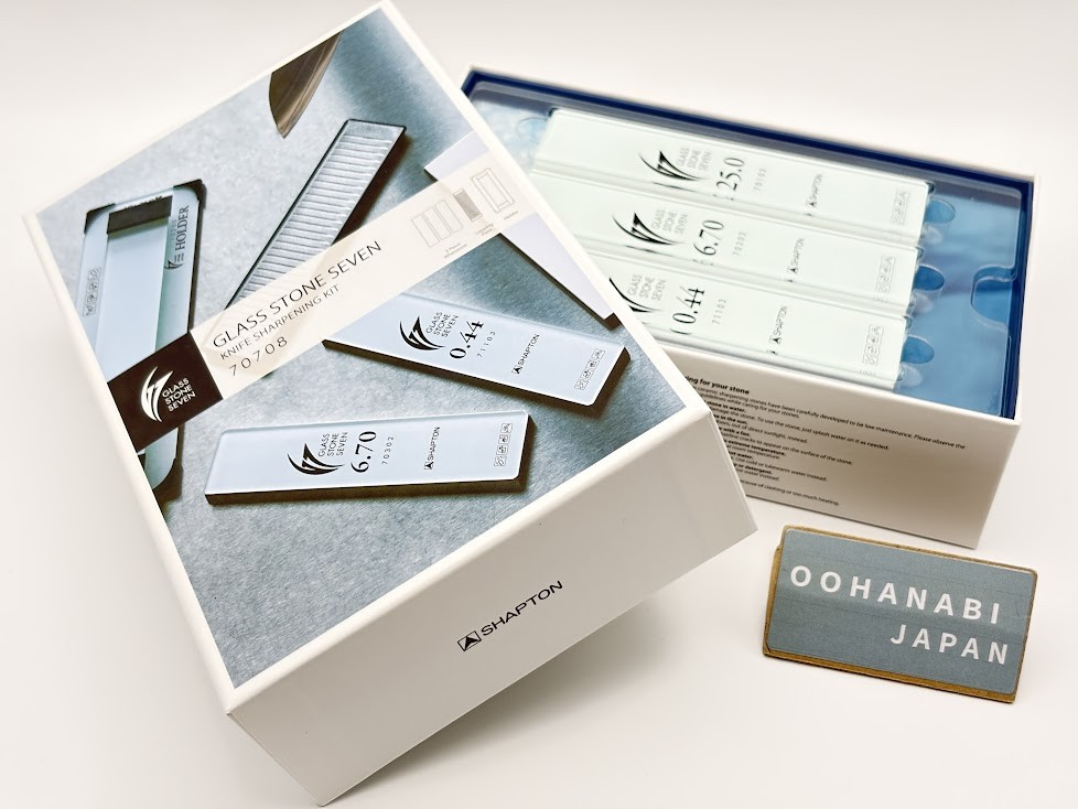 SHAPTON Glass Stone Seven 70708 G7 Knife Sharpening Kit Whetstone Set Japan New