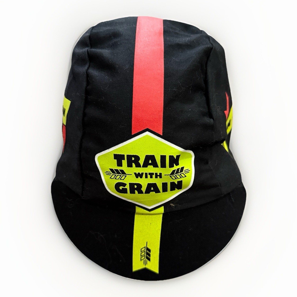 Bobs Red Mill Train With Grain Hot For Podium Black Cycling Stretched Hat Cap