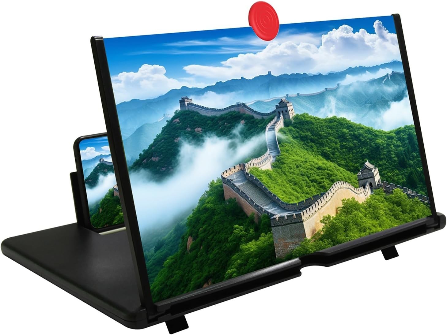 12" Phone Screen Magnifier, Screen Amplifier 3D HD Screen Projector with Fold...