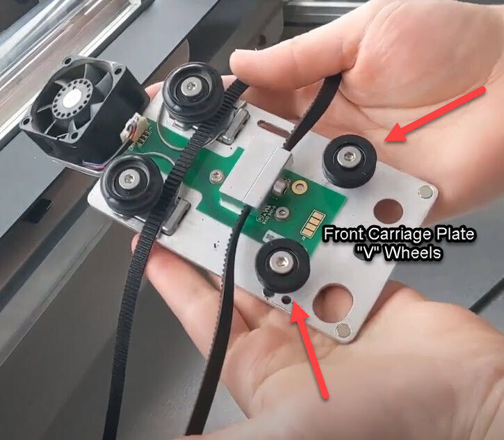 Glowforge Replacement Laser Head Wheels. Laser Carriage Replacement Gantry Wheel