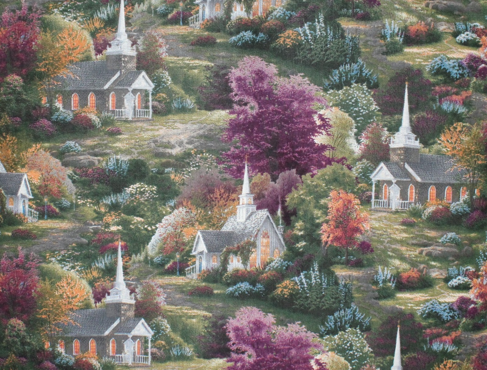 Thomas Kinkade CLOTHES PIN BAG Custom Made Decorative Closet Storage Laundry