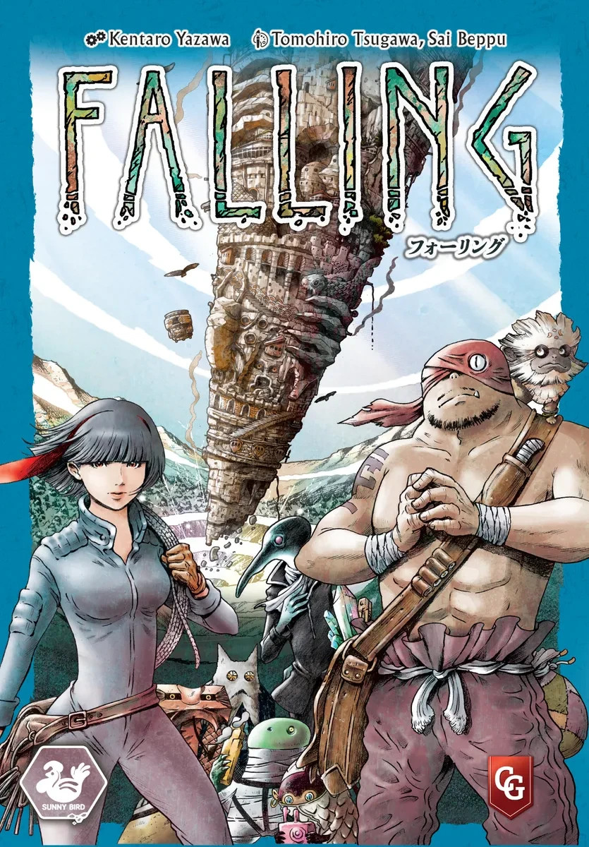 Falling Board Game Plus Kick Starter Promo Set NEW in Shrink by Capstone Games