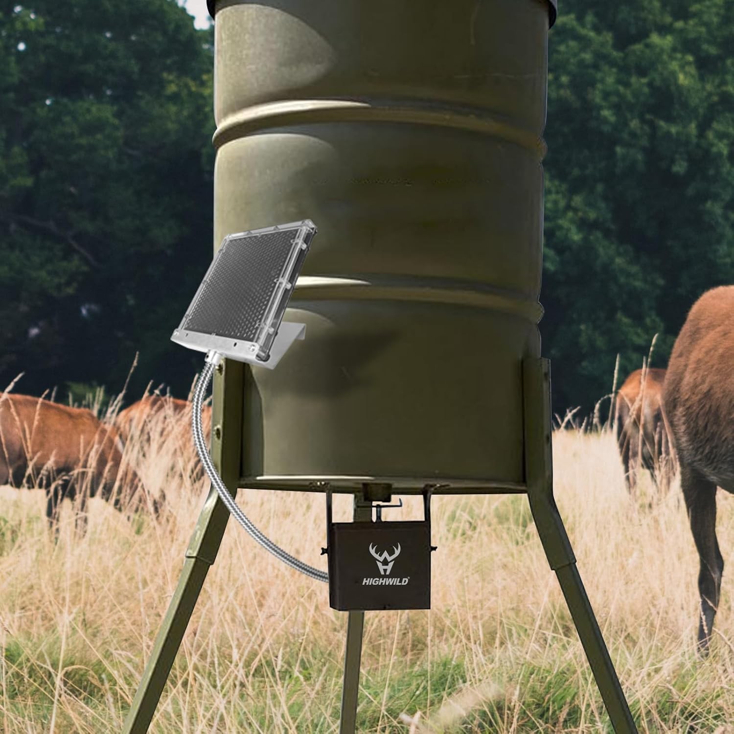 Highwild 12-Volt Solar Panel Charger for 12V Feeder D-