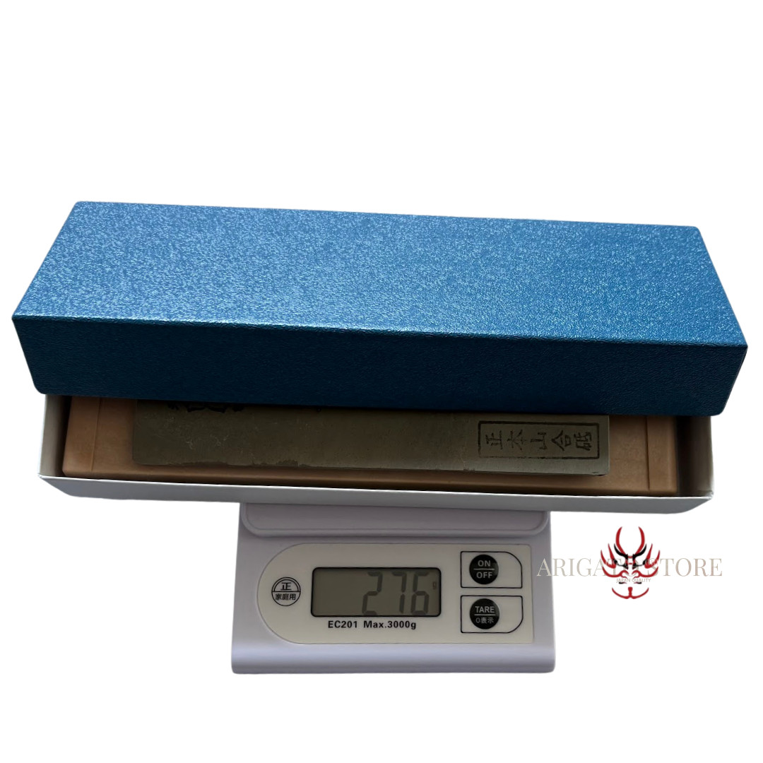 Shohonyama Japanese Natural Whetstone – Kyoto Finishing Stone w/ Box – 6.3"