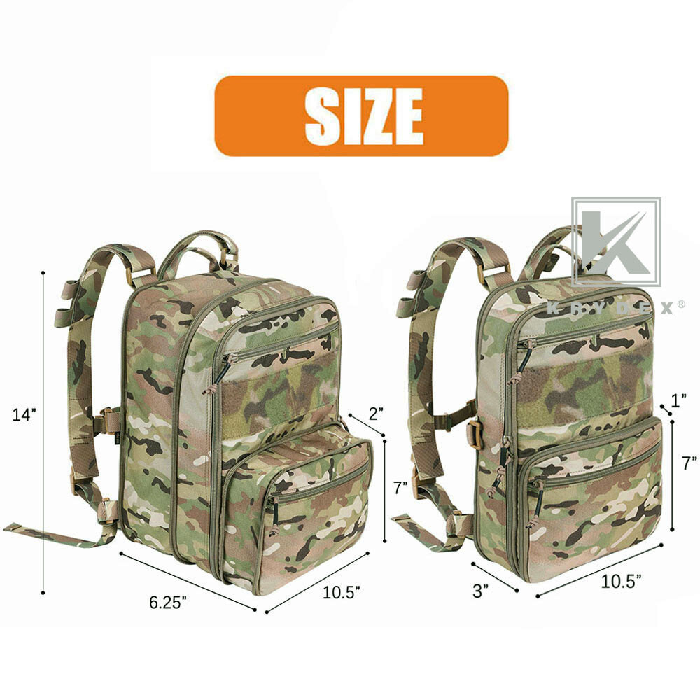 KRYDEX D3CR Chest Rig Harness Mag Pouches & D3 Flatpack Backpack MOLLE Rucksack