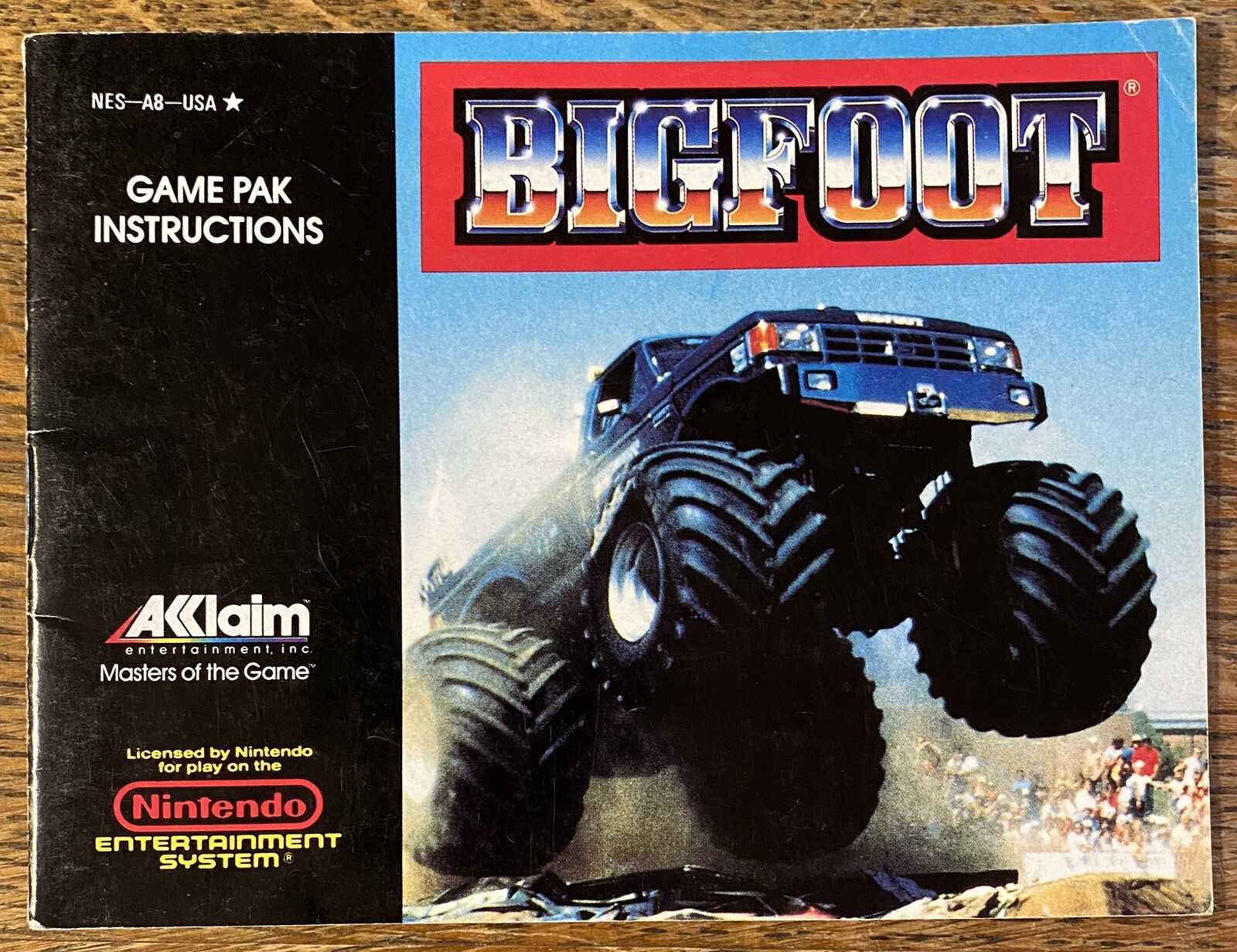 Bigfoot Nintendo NES *Manual Only*
