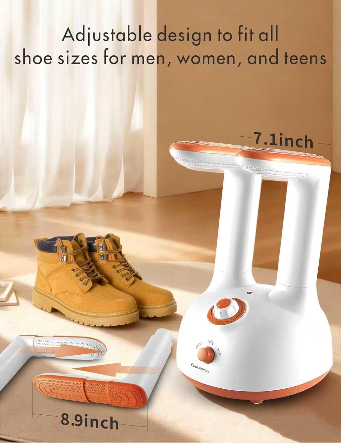 Boot Dryer, Shoe Dryer with 6-Timer Settings, Dryer for Work and Winter Boots