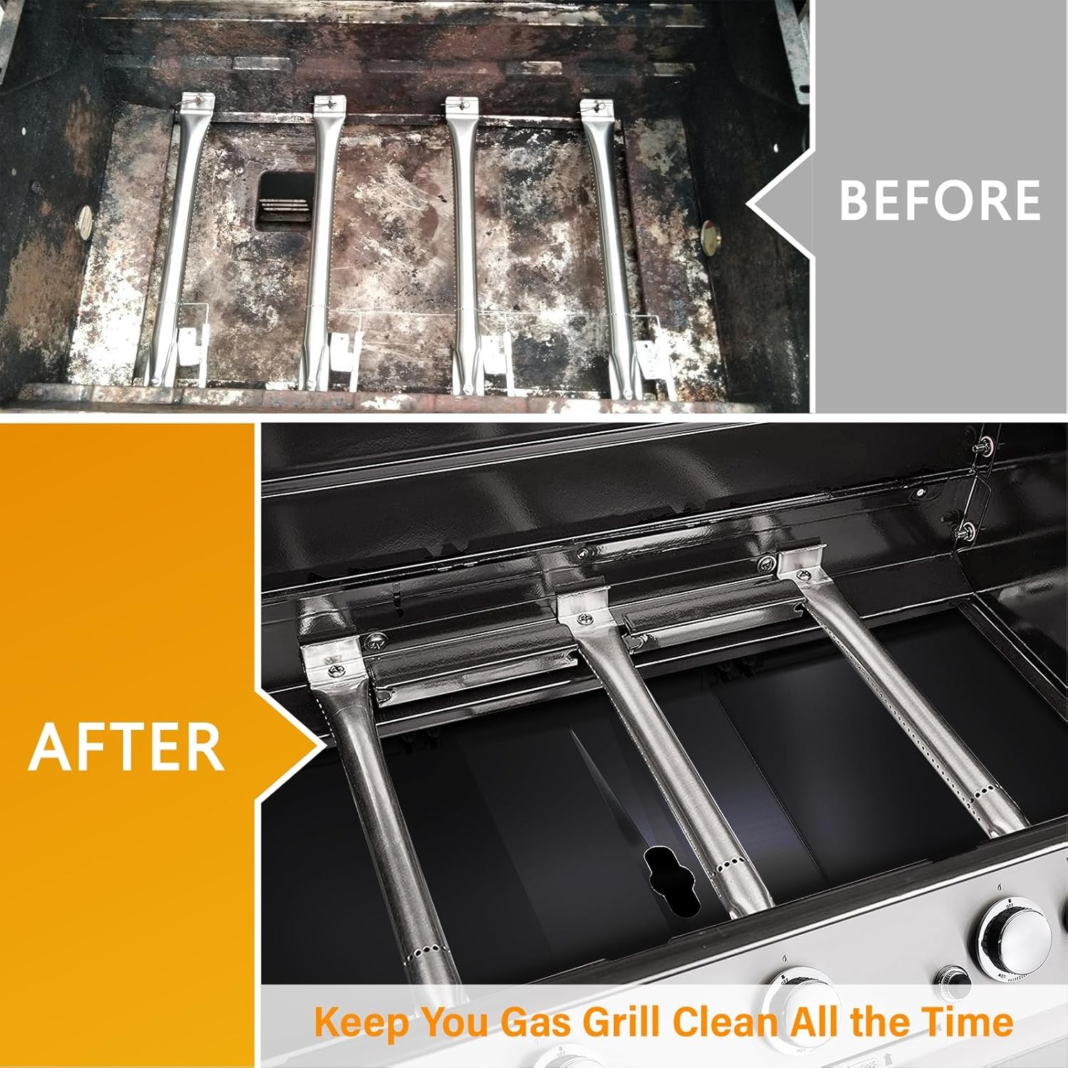 Replacement Grease Tray with Catch Pan for Dyna Glo Grill Black