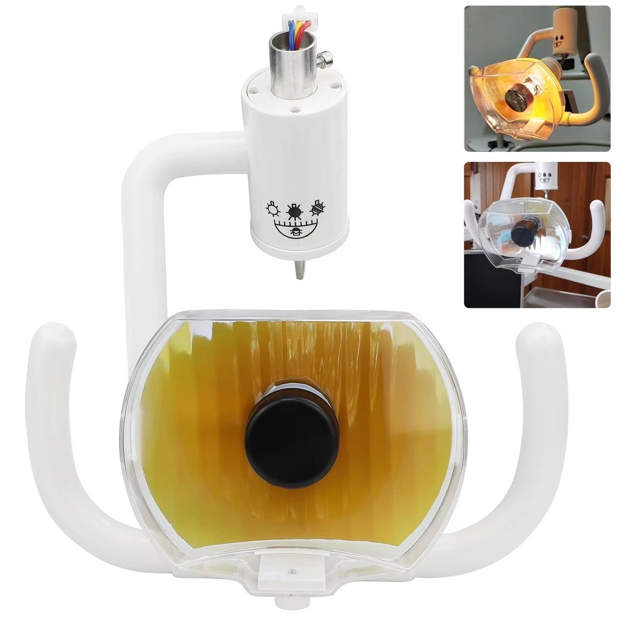 Dental Shadowless Square Halogen Lamp With Manual switch For Dental Chair 22mm