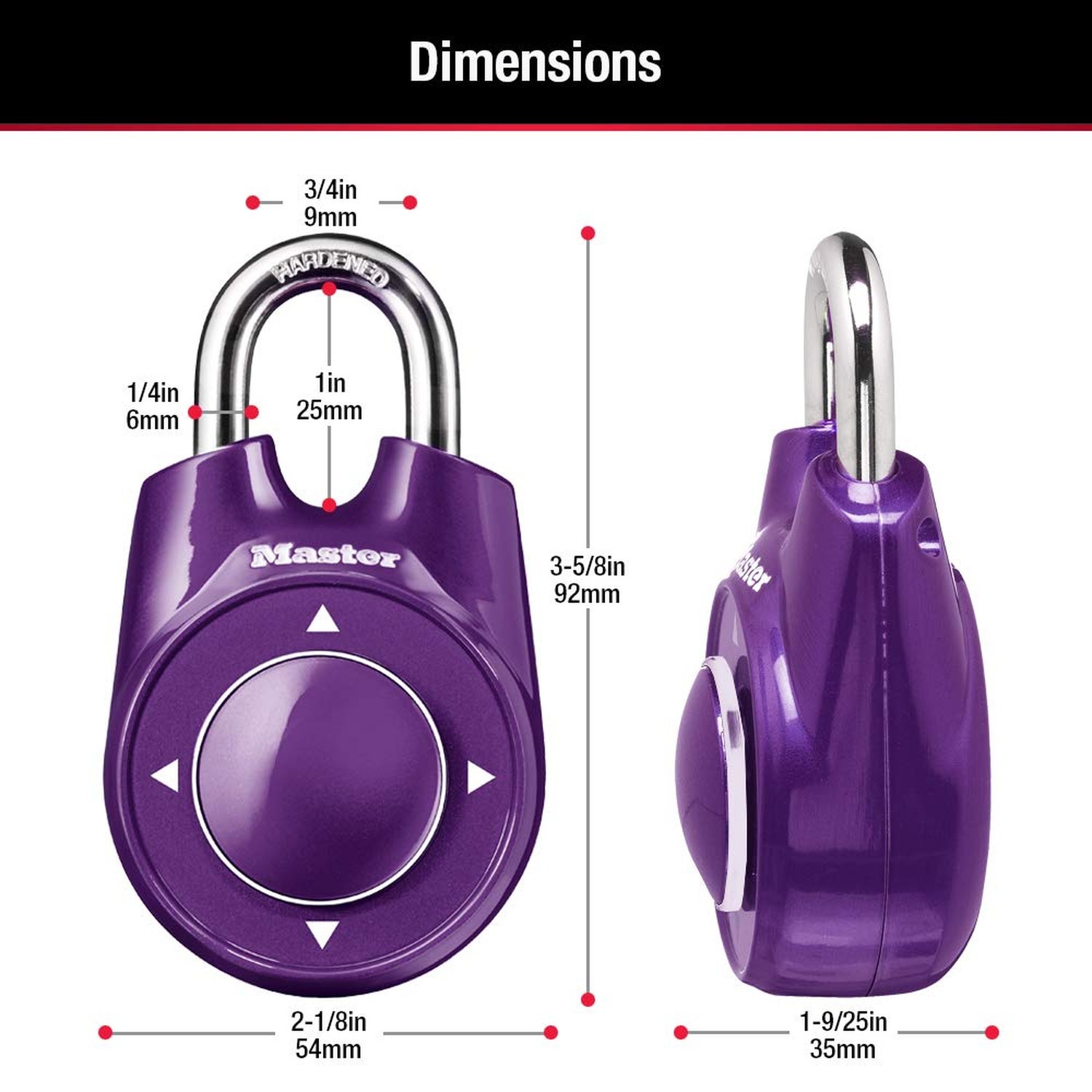 Master Lock Directional Combination Lock, Set Your Own Directional Lock, Comb...