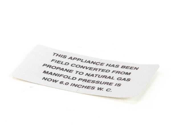 Vulcan Hart Plate,Propane To Natural Gas 00-421727-00006 - Genuine OEM