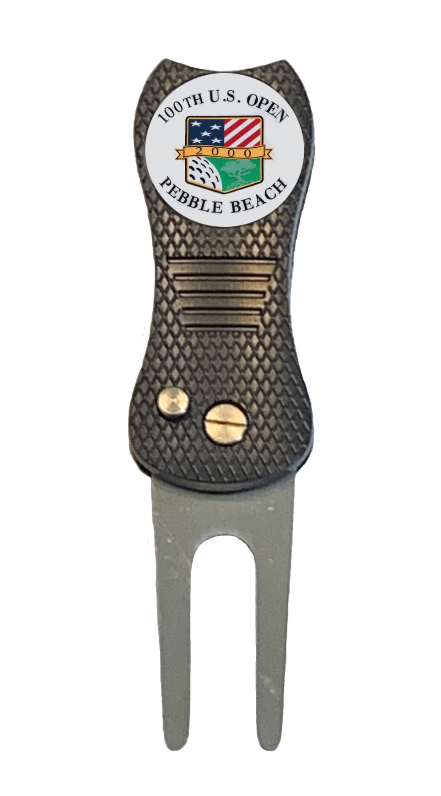 The 100th US Open 2000 Pebble Beach Golf Ball Marker + Switchblade Divot Tool