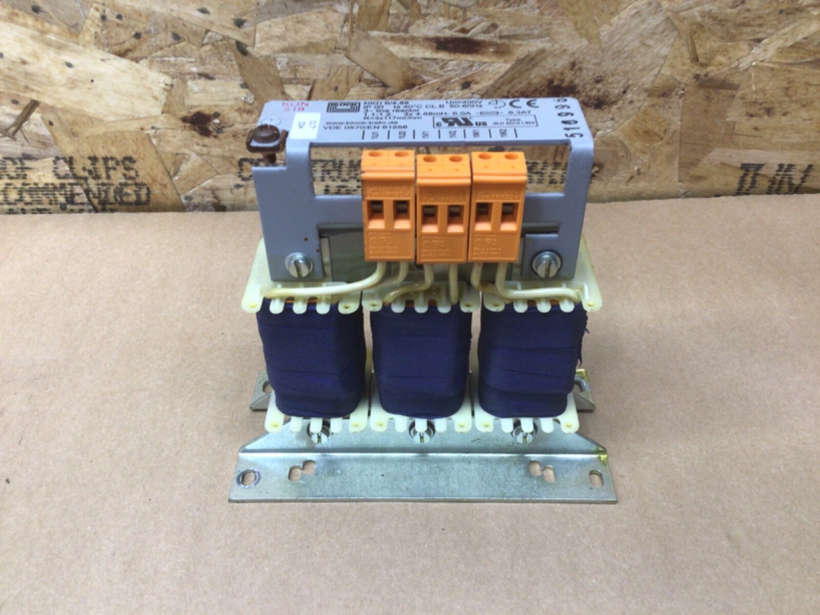 Block Transformer VDE0570/EN61558 Line Reactor 516996 NKD 6/4,88 #09D56PR5*IAC