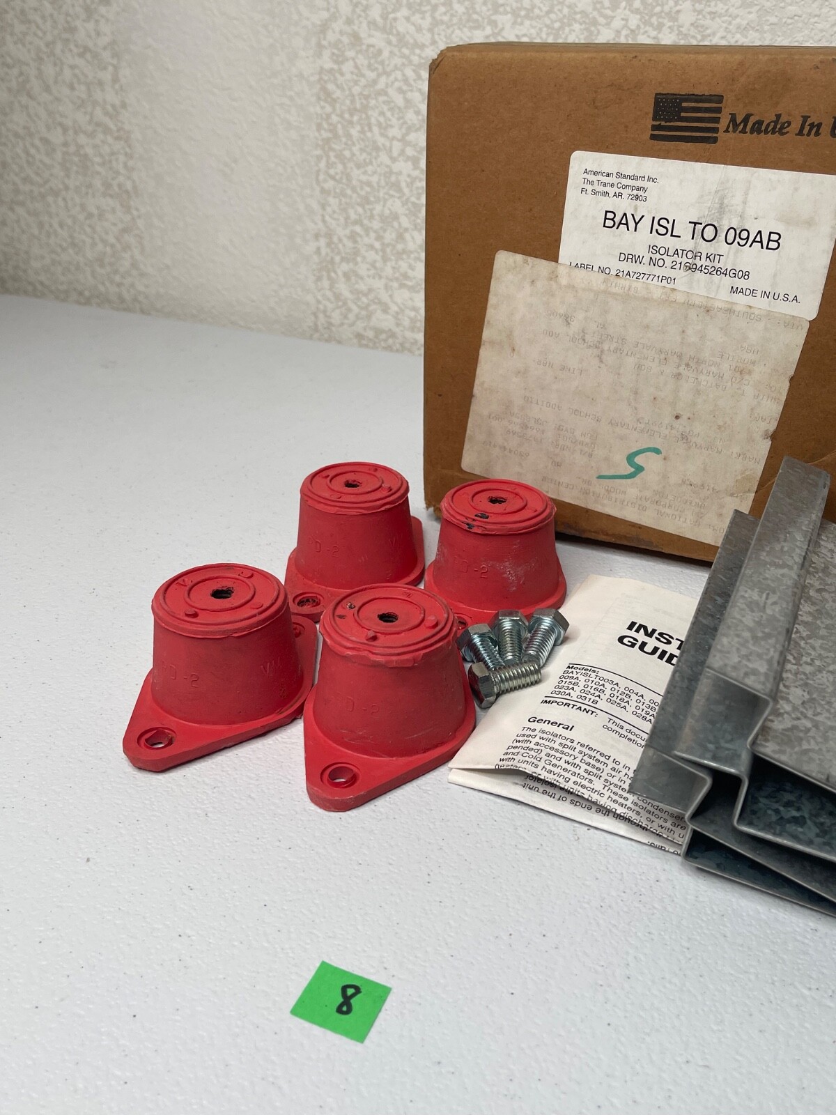 New Trane BAYISLT009A Isolator Kit