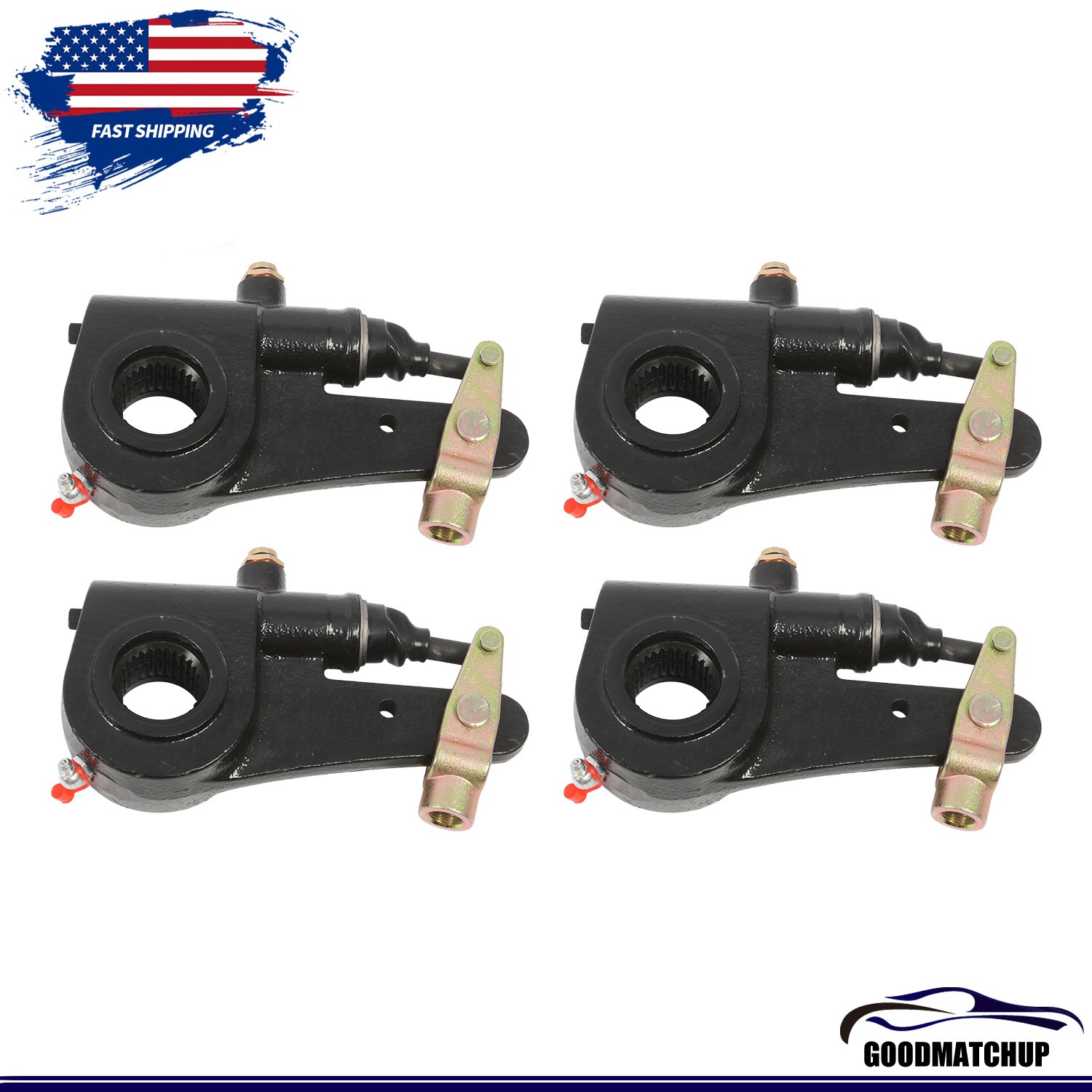 For Meritor R801073 E11401 801073 4PCS Auto Slack Adjuster 28 Spline 5.5"
