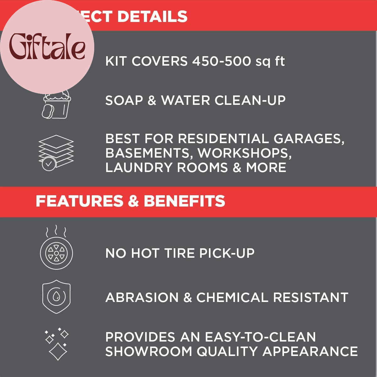 261846 EPOXYSHIELD Garage Floor Coating Kit, 2.5 Car, Gloss Tan