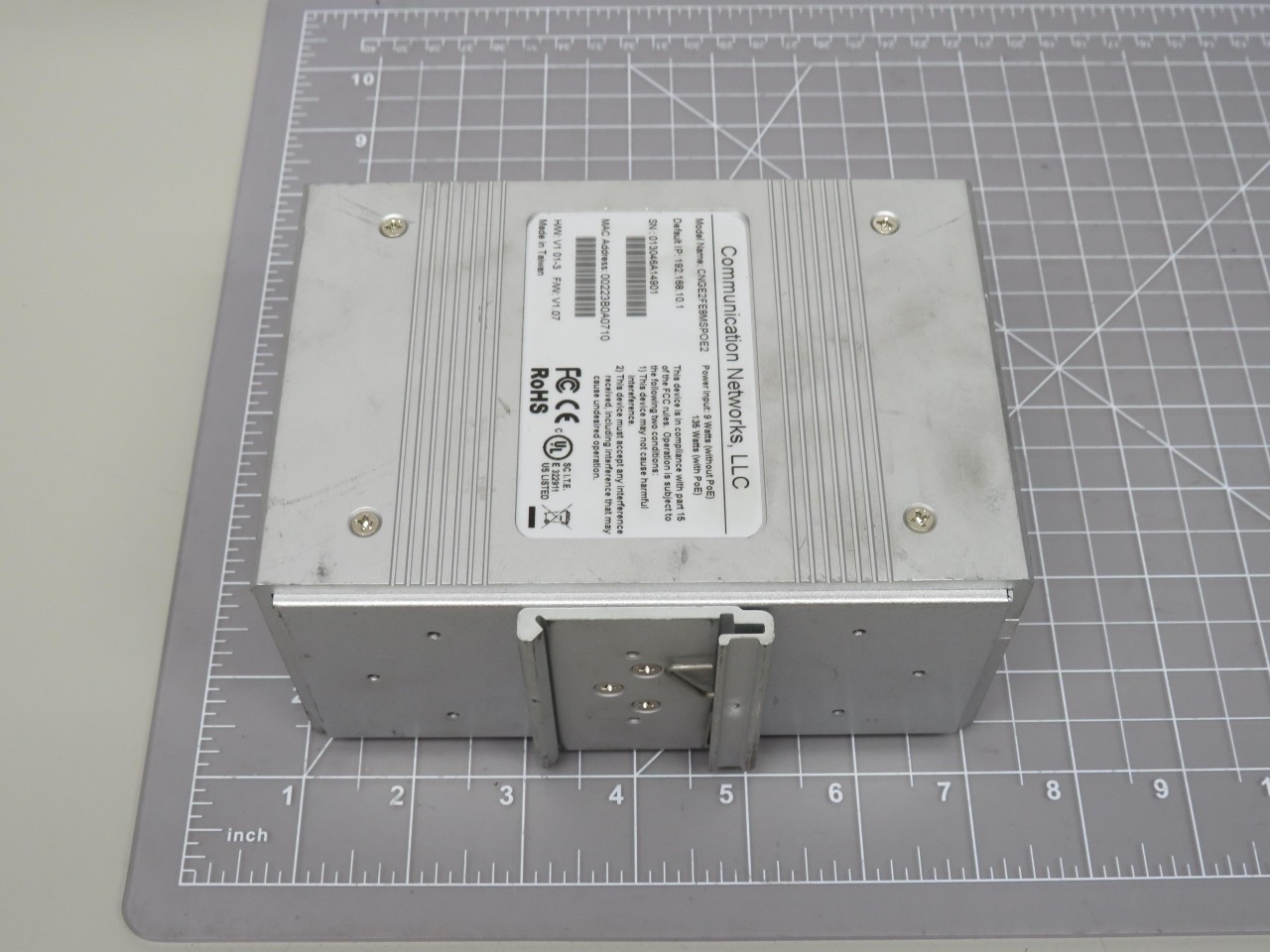 COMMUNICATION NETWORKS CNGE2FE8MSPOE2 ETHERNET SWITCH T161514