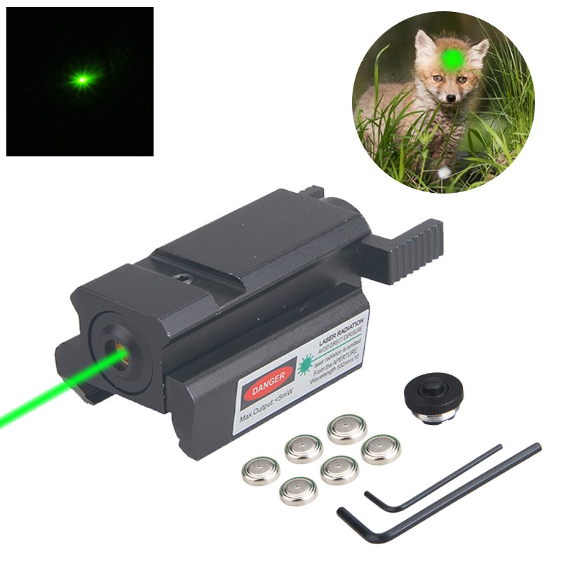 Green Dot Laser Sight Low Hunting Picatinny 20mm Rail For GLOCK 17 19 22