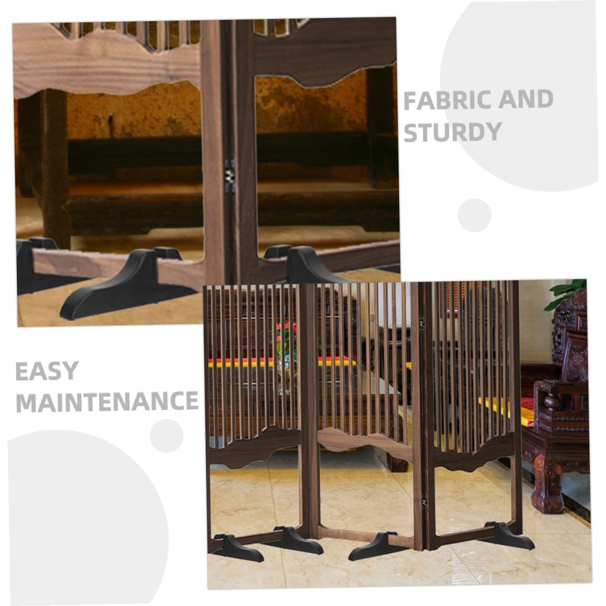 Divider Stabilizer Feet 4 Pack Folding Screen Partition Base Support Clips