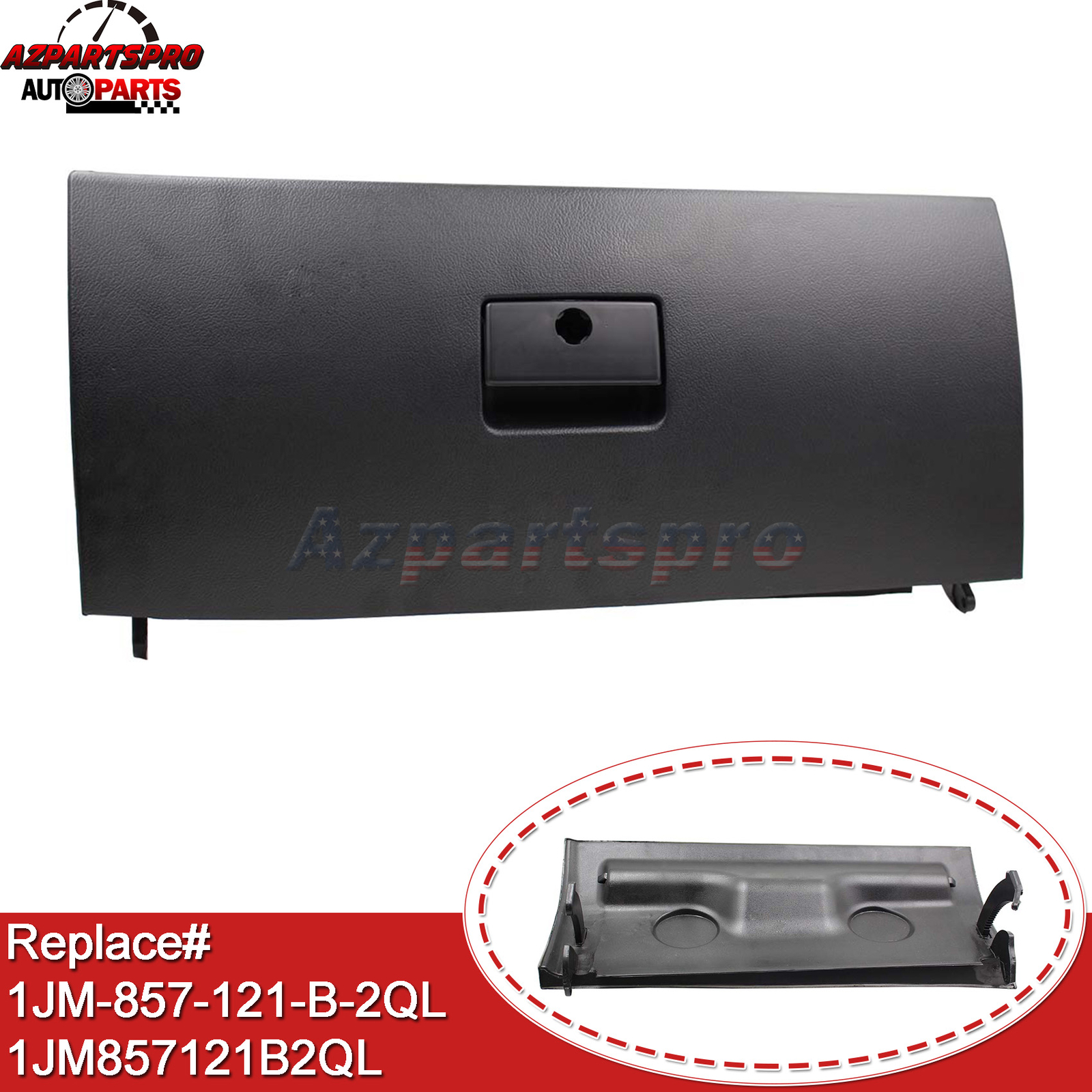 New Black Box Lid Door 1JM857121B2QL for VW Volkswagen Jetta 2002 2003 2004 2005