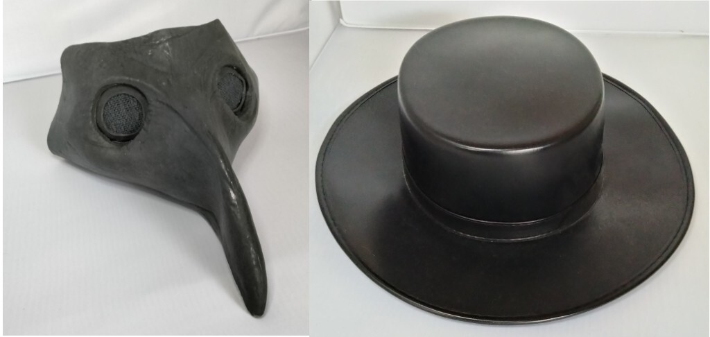 Plague Doctor Bird Mask and Hat Cosplay Halloween Costume Spirit Brand