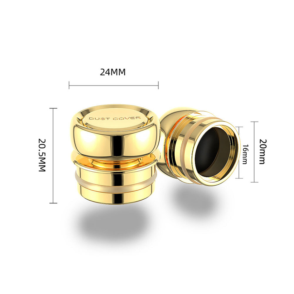 Chrome Button Caps Car Cigarette Lighter Cover Plug Cover Dustproof Replacement