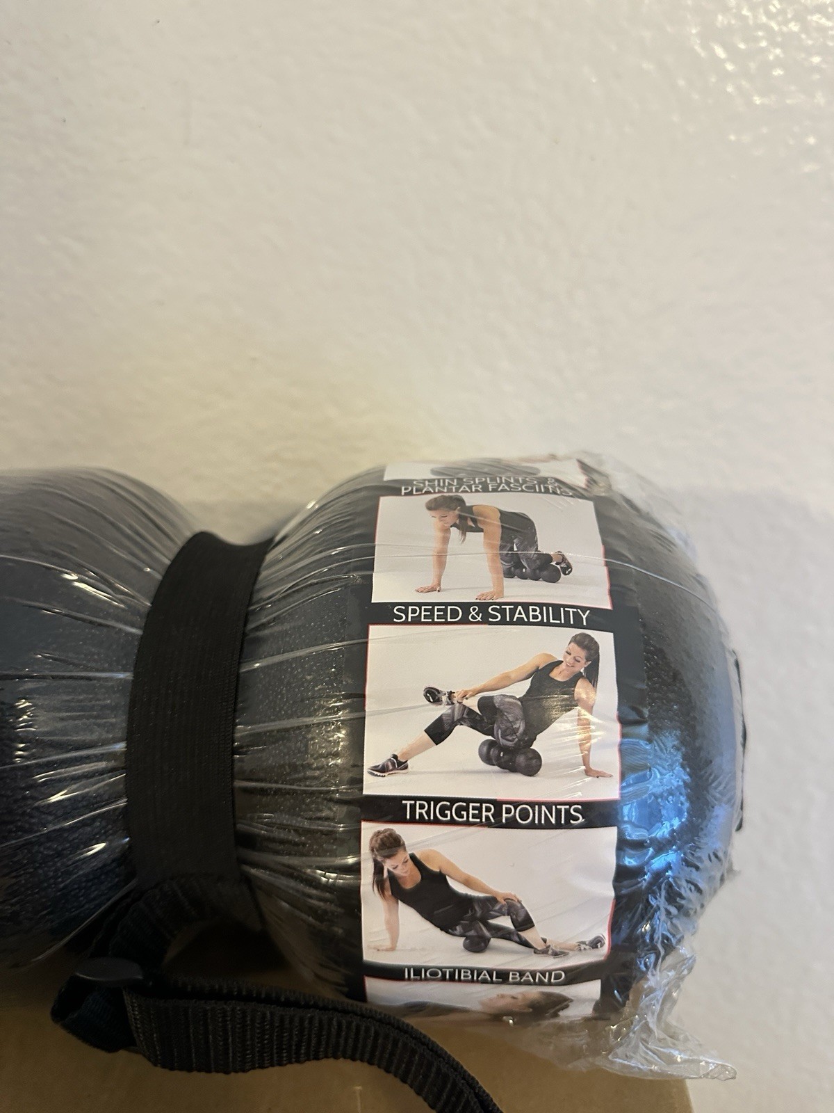 Rollga Foam Roller Deep Tissue Massage & Trigger Point Release. Black