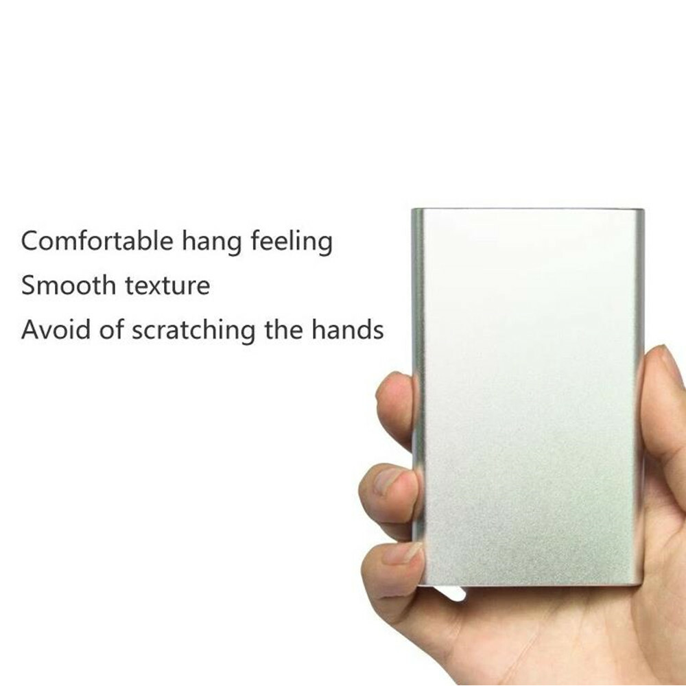 Black-Ultra-thin 10000mAh Portable External Battery Charging Power Bank