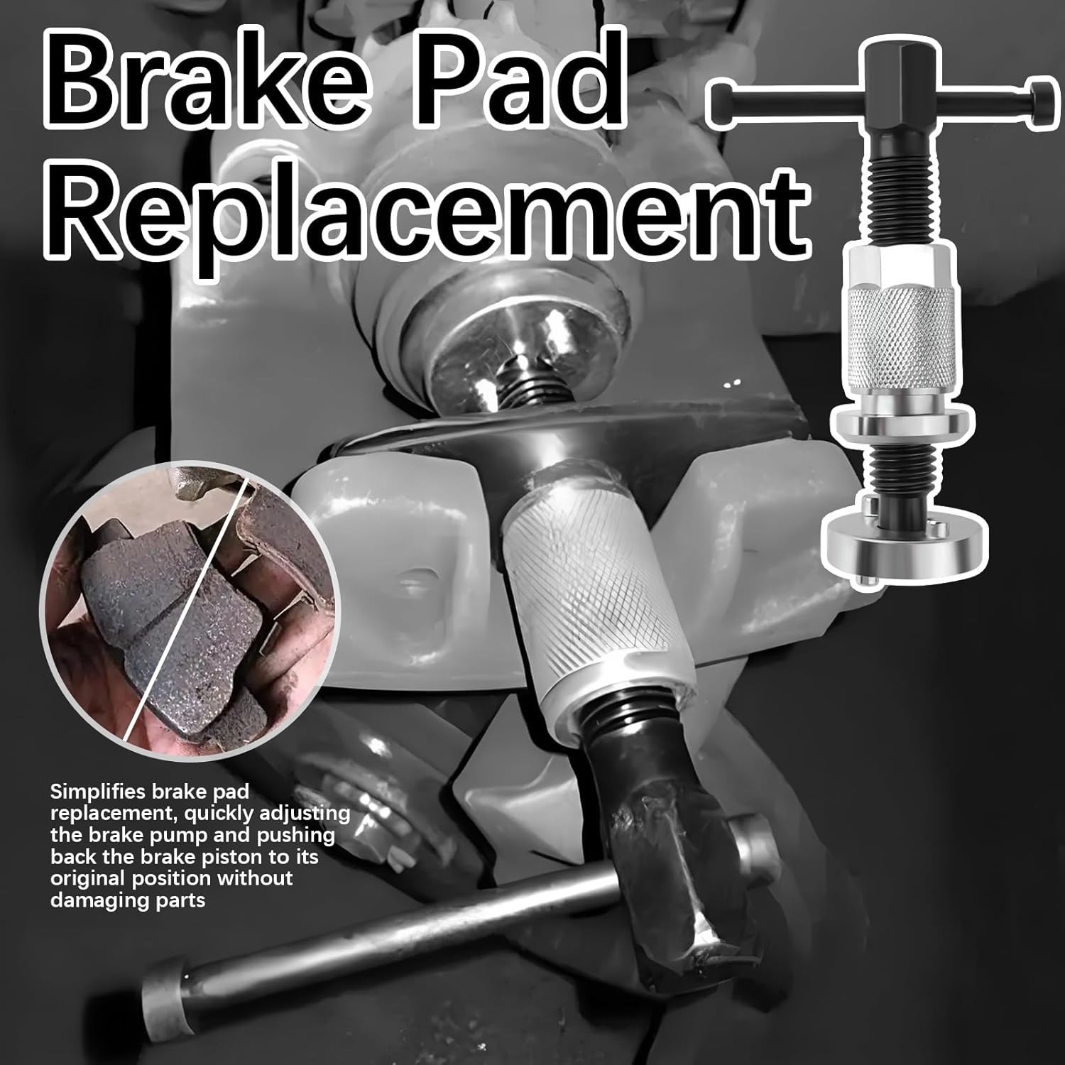 Brake Caliper Compression Tool, 5PCS Heavy Duty Piston Compressor